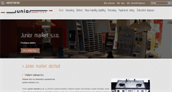 Desktop Screenshot of juniormarket.cz