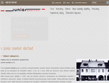 Tablet Screenshot of juniormarket.cz